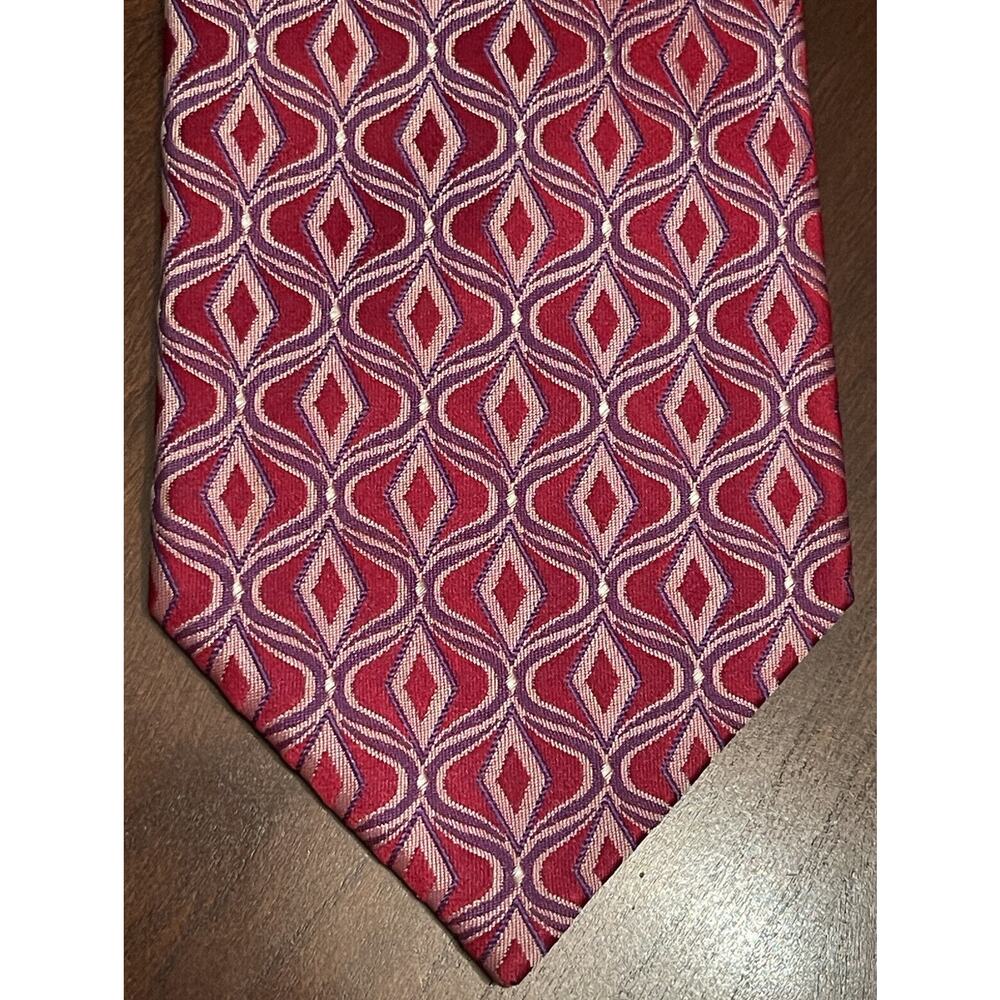 Cape Cod Neckwear Red Purple Hand Made 100% Silk Men’s Neck Tie Made In China